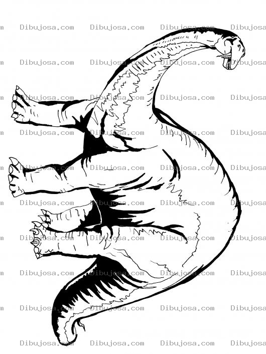 Dibujo para colorear Dinosaurio para Pintar