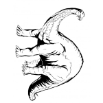 Dibujo para colorear Dinosaurio para Pintar