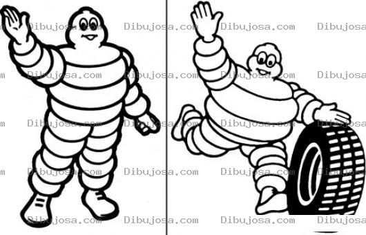 Dibujo para colorear Dibujo De Michelin Para Imprimir Pintar Y Colorear