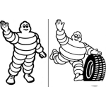 Dibujo para colorear Dibujo De Michelin Para Imprimir Pintar Y Colorear