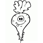 Dibujo para colorear Dibujo De Rabano Yodado Para Colorear