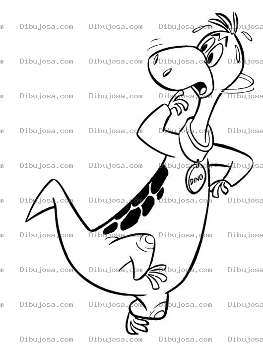 Dibujo para colorear Colorear a Dino