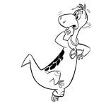 Dibujo para colorear Colorear a Dino