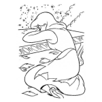Dibujo para colorear Dibujo De Chica Llorando Para Colorear Mujer Con Lagrimas En La Noche