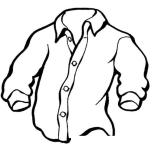 Dibujo para colorear Dibujo De Camisa Manga Larga Para Pintar Y Colorear