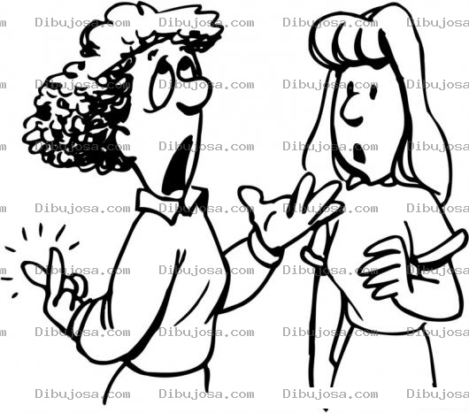 Dibujo para colorear Mujer Mintiendo Con Dedos Cruzados Para Pintar Y Colorear Una Mentira