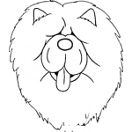 Dibujo para colorear Dibujo De Leon Noble Con Lengua De Fuera Para Pintar Y Colorear