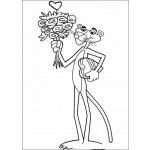 Dibujo para colorear Pantera Rosa Pintar