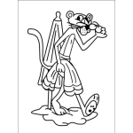 Dibujo para colorear Panterarosa Colorear