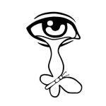 Dibujo para colorear Lagrima De Mariposa Para Pintar Y Colorear