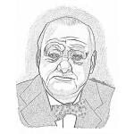 Dibujo para colorear Winston Churchill Dibujo Para Pintar Y Colorear