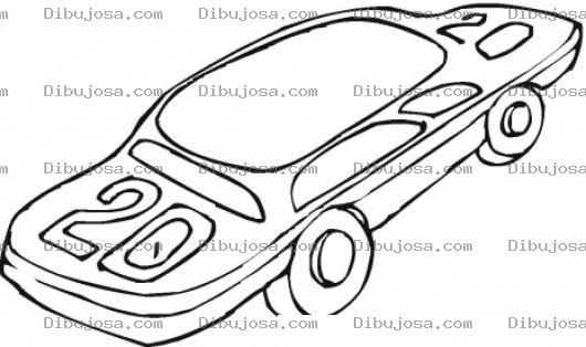 Dibujo para colorear Carro Apachado Para Pintar Y Colorear