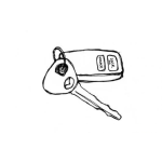 Dibujo para colorear Dibujo De Llave Con Alarma De Carro Mazda Para Pintar Y Colorear