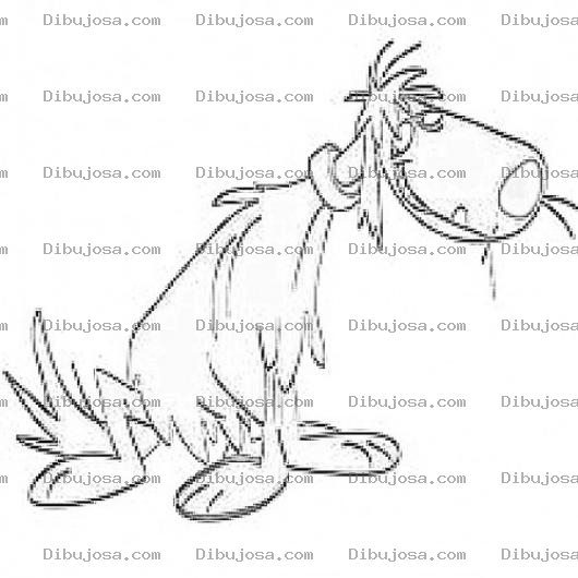 Dibujo para colorear Dibujo De Lindo Pulgoso Para Pintar Y Colorear