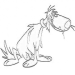Dibujo para colorear Dibujo De Lindo Pulgoso Para Pintar Y Colorear