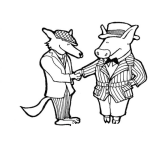 Dibujo para colorear Saludo De Animales Para Pintar Y Colorear