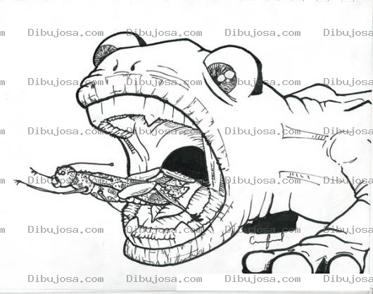 Dibujo para colorear Dibujo De Iguana Comiendo Langosta Verde Saltamontes Quiebrapalitos Para Pintar Y Colorear
