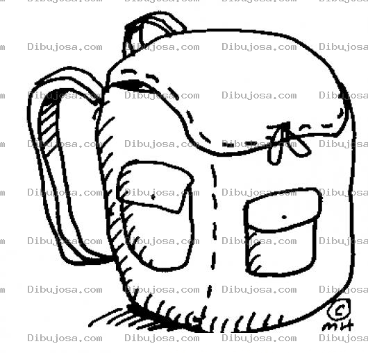 Dibujo para colorear Colorear Mochila