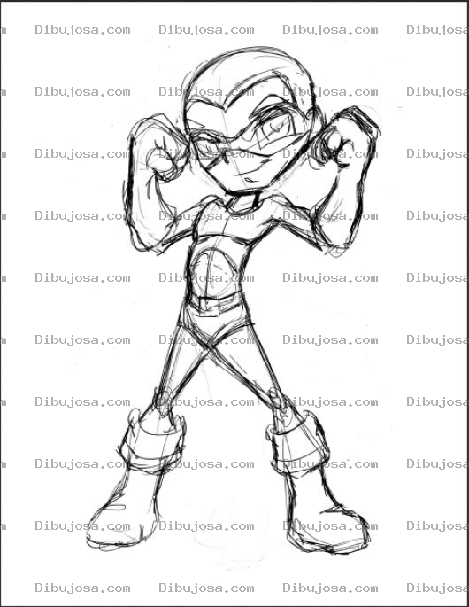 Dibujo para colorear Dibujo De Un Super Chico Para Colorear Y Pintar