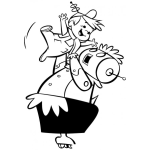 Dibujo para colorear Dibujo De Robotina Y Cometin De Los Supersonicos Para Pintar Y Colorear