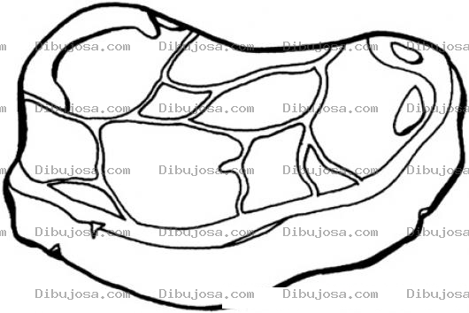 Dibujo para colorear Filtete De Carne Azada Para Pintar Y Colorear Carne Asada Lomito Viuda Puyaso Entrana Para Pintar