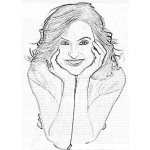 Dibujo para colorear Mariska Hargitay Coloring Page Para Pintar Y Colorear