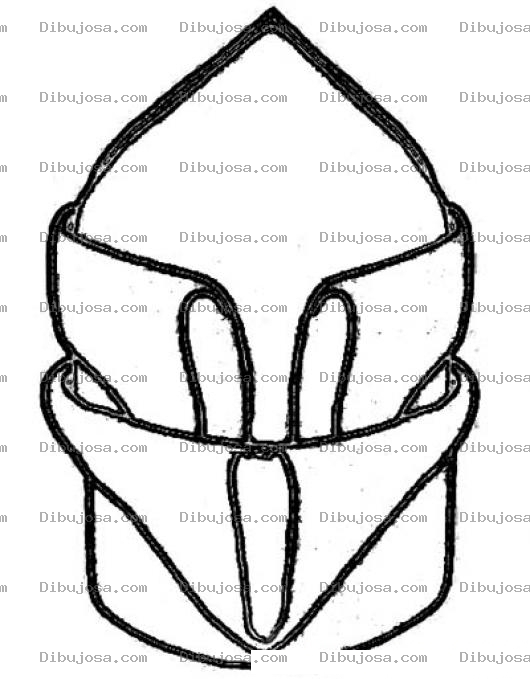 Dibujo para colorear Centro De Mesa Con Panuelos Para Pintar Y Colorear