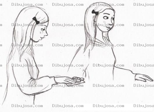 Dibujo para colorear Dibujo De Hermanas Gemelas Para Pintar Y Colorear