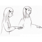Dibujo para colorear Dibujo De Hermanas Gemelas Para Pintar Y Colorear