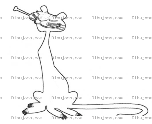 Dibujo para colorear Colorear pantera rosa original