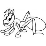Dibujo para colorear Dibujo De Hormiga Para Colorear Y Pintar