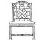 Dibujo para colorear Dibujo De Silla China Para Pintar Y Colorear