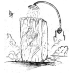Dibujo para colorear Dibujo De Ducha Fria Con Agua Congelante Para Pintar Y Colorear Hombre Banandose Con Agua Fria
