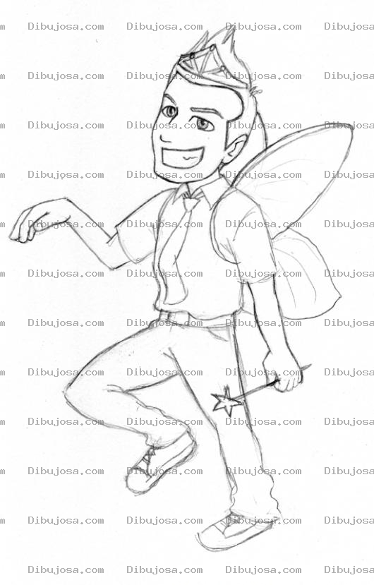 Dibujo para colorear Hado Madrino Para Pintar Y Colorear
