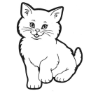 Dibujo para colorear Pintar Gato