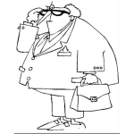 Dibujo para colorear Dibujo De Medico Gordito Para Pintar Y Colorear Doctor Panzon Guaton Y Barrigon