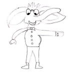 Dibujo para colorear Dibujo De Elefante Con Cuerpo De Hombre Para Colorear
