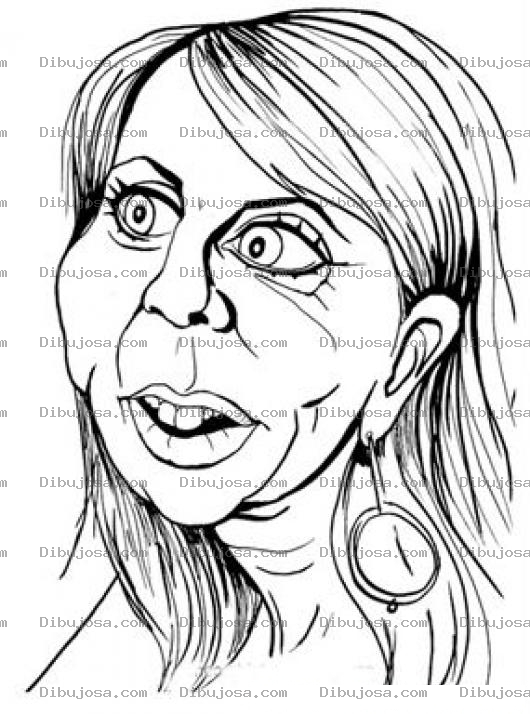 Dibujo para colorear Dibujo De Vieja Coqueta Para Pintar Y Colorear Senora Coscolina