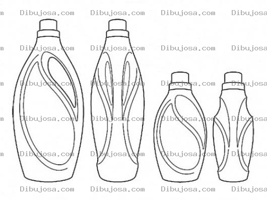 Dibujo para colorear Dibujo De Frascos De Vidrio Para Pintar Y Colorear Frascos De Perfumes