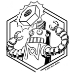 Dibujo para colorear Colorear La Idea De Un Roboto Para Pintar Y Colorear