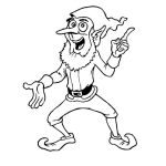 Dibujo para colorear Disfraz De Santaclos Falso Para Pintar Y Colorear