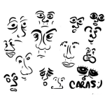 Dibujo para colorear Dibujos De Caras Distintas Para Pintar Y Colorear