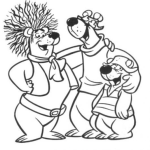 Dibujo para colorear Familia De Osos Para Pintar Y Colorear