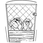Dibujo para colorear Dibujo De Perrera Para Pintar Y Colorear