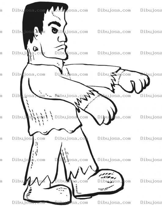 Dibujo para colorear Dibujo De Frnakenstein Para Colorear