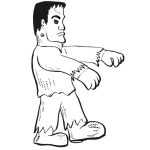 Dibujo para colorear Dibujo De Frnakenstein Para Colorear