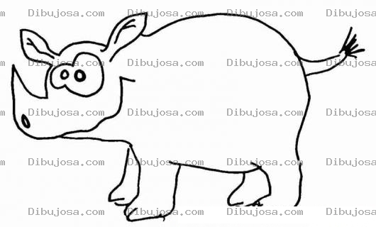 Dibujo para colorear Dibujo De Jabali Para Pintar Y Colorear