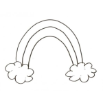 Dibujo para colorear Dibujo De Arcoiris Para Pintar