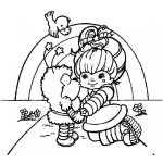 Dibujo para colorear Besito De Arcoiris Para Colorear