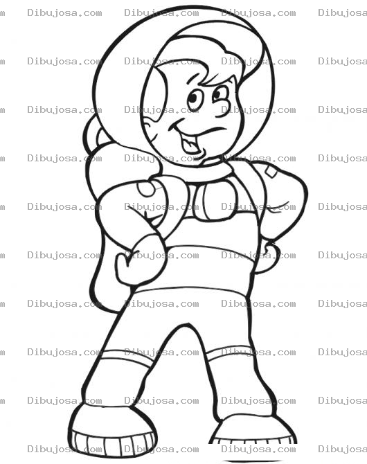 Dibujo para colorear Astronautita Para Pintar Y Colorear